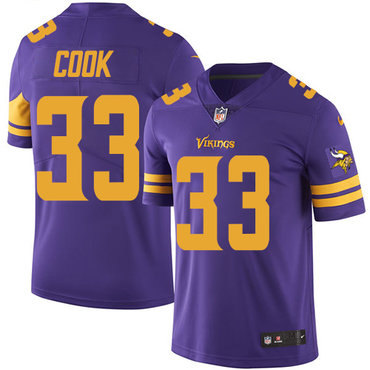 Nike Vikings Purple Men's Stitched NFL Limited Rush Jersey