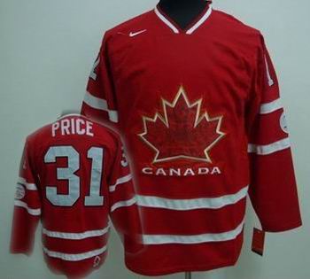 Ice 2010 OLYMPIC Team Canada 31 PRICE red jersey Ice 2010 OLYMPIC Team Canada 31 PRICE red jersey
