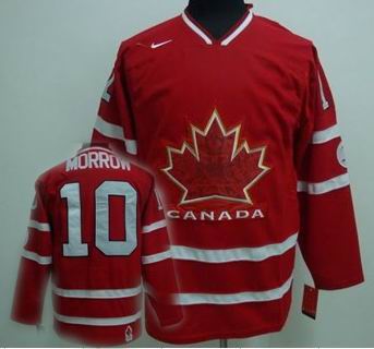 Ice 2010 OLYMPIC Team Canada 10 MORROW Red jersey Ice 2010 OLYMPIC Team Canada 10 MORROW Red jersey