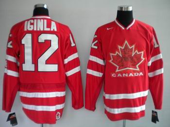 Ice  2010 OLYMPIC Team Canada 12 IGINLA red jersey