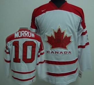 Ice  2010 OLYMPIC Team Canada 10 MORROW white jersey