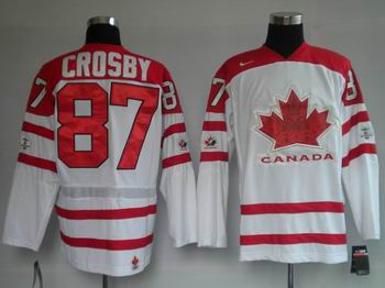 Ice  2010 OLYMPIC Team Canada 87 CROSBY white jersey