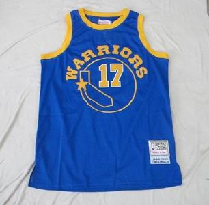 Golden State Warriors #17 Chris Mulliin blue throwback jersey