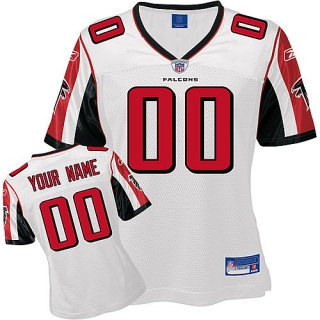 Atlanta Falcons Women Customized White Jersey