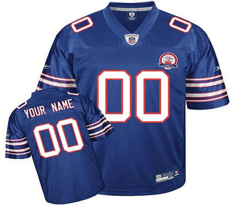Buffalo Bills AFL 50th Anniversary Customized Replica Team Color Jerseys