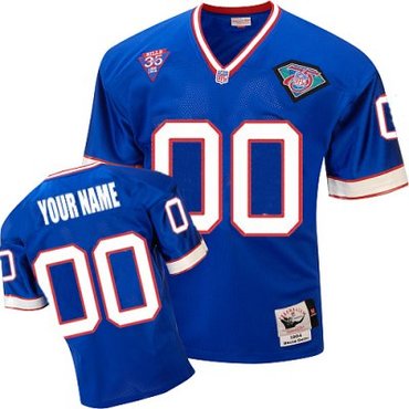 Customized Buffalo Bills Jersey Throwback Team Color Football Jersey
