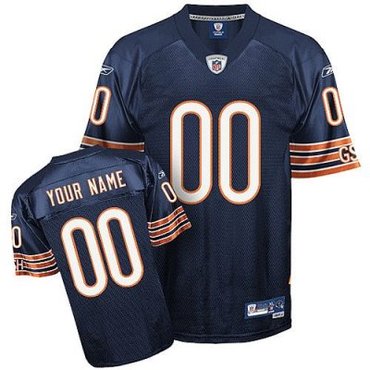 Customized Chicago Bears Jersey Eqt Blue Team Color Football Jersey