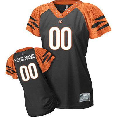 Customized Cincinnati Bengals Jersey Women Field Flirt Fashion Football Jersey