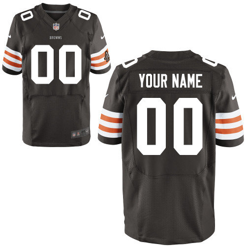 Men's Nike Cleveland Browns Customized Elite Team Color Jerseys