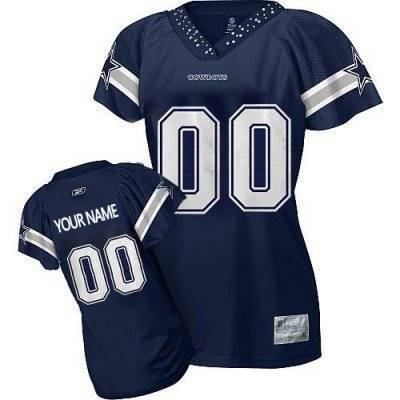 Customized Dallas Cowboys Jersey Women Field Flirt Fashion Football Jersey