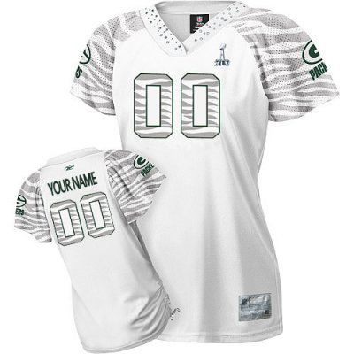 Customized Green Bay Packers Jersey Zebra Field Flirt Fashion Football Jersey
