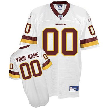Washington Redskins Customized White Jersey (S-5XL)