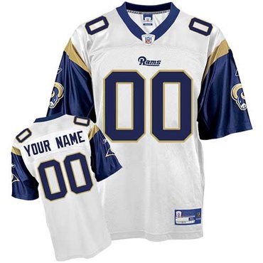 Los Angeles Rams Customized White Jersey (S-5XL)
