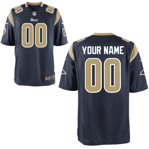 Men's Nike Los Angeles Rams Customized Game Team Color Jerseys (S-4XL)