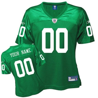 Philadelphia Eagles Women Customized 1960 Green Jersey