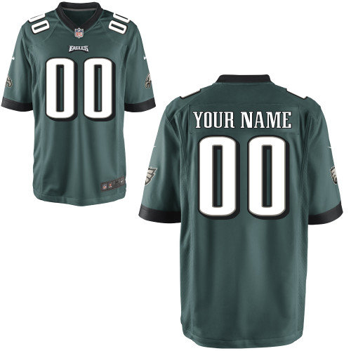 Men's Nike Philadelphia Eagles Customized Game Team Color Jerseys (S-4XL)