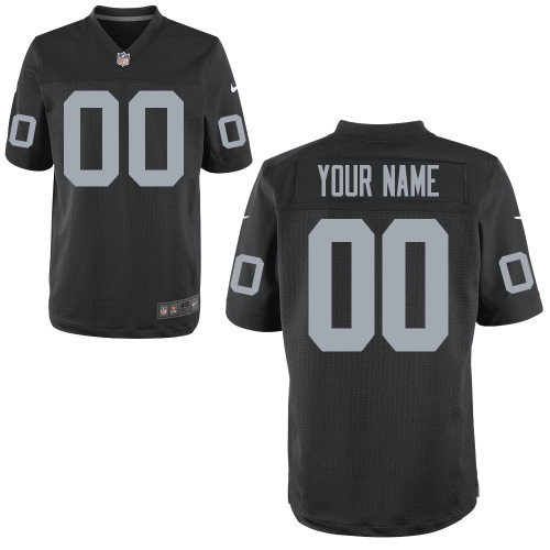 Men's Nike Oakland Raiders Customized Elite Team Color Jerseys