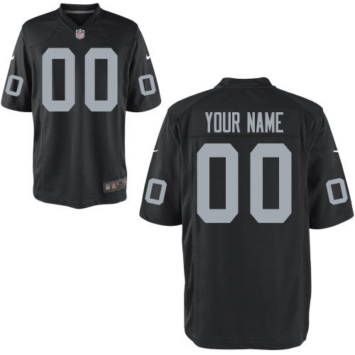 Men's Nike Oakland Raiders Customized Game Team Color Jerseys (S-4XL)