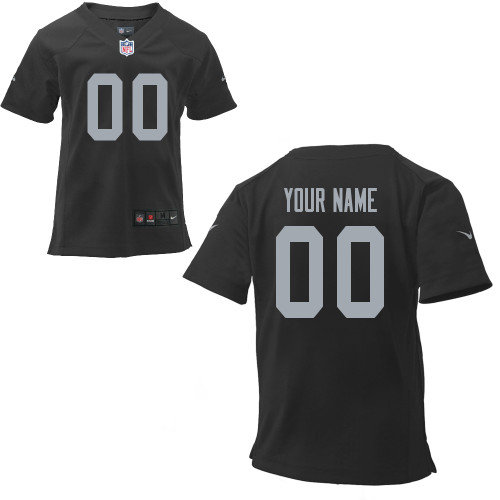 Nike Oakland Raiders Boys (4-7) Customzied Game Team Color Jerseys