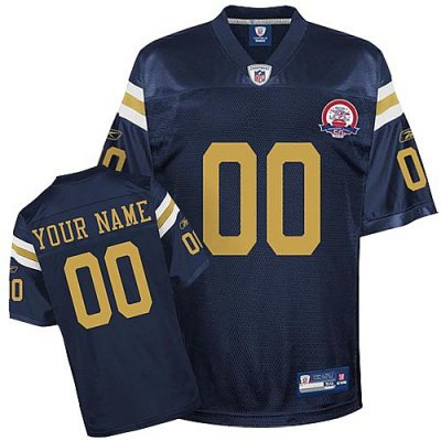 Customized New York Jets Jersey Titans Of New York Afl 50th Anniversary Team Color