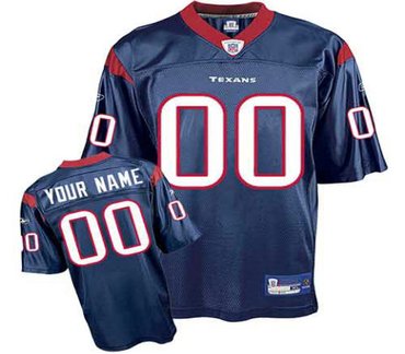 Houston Texans Customized Replica Team Color Jerseys