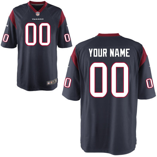 Men's Nike Houston Texans Customized Game Team Color Jerseys (S-4XL)