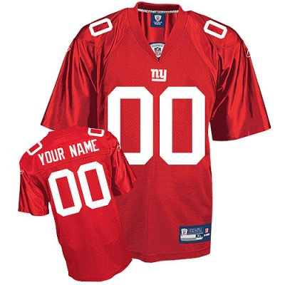 Customized New York Giants Jersey Red Football Jerseys