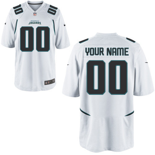 Men's Nike Jacksonville Jaguars Customized Game White Jerseys (S-4XL)