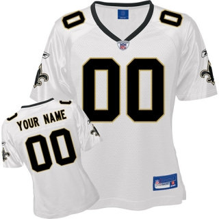 New Orleans Saints Women Customized White Jersey