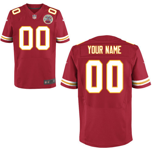 Men's Nike Kansas City Chiefs Customized Elite Team Color Jerseys