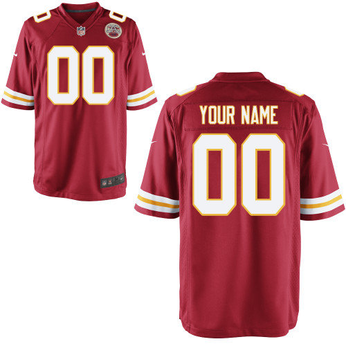 Men's Nike Kansas City Chiefs Customized Game Team Color Jerseys (S-4XL)
