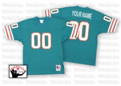 Customized Miami Dolphins Jersey Throwback Green Football Jersey
