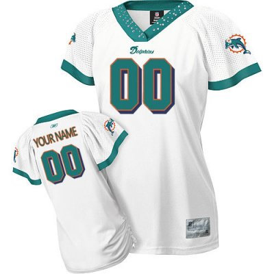 Customized Miami Dolphins Jersey Women Field Flirt Fashion s Football Jersey