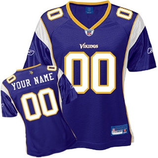 Minnesota Vikings Women Customized Purple Jersey Minnesota Vikings Women Customized Purple Jersey