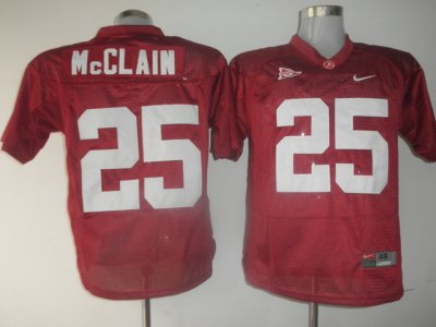 Crimson Tide #25 Rolando McClain Red Embroidered NCAA Jersey Crimson Tide #25 Rolando McClain Red Embroidered NCAA Jersey