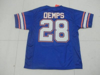 Gators #28 Jeff Demps Blue Embroidered NCAA Jersey