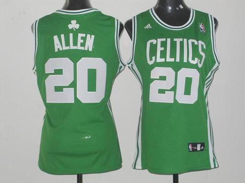women Boston Celtics 20 Ray Allen green jerseys