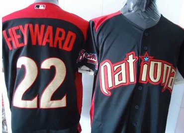 National League Atlanta Braves 22 Jason Heyward 2011 all star blue jersey