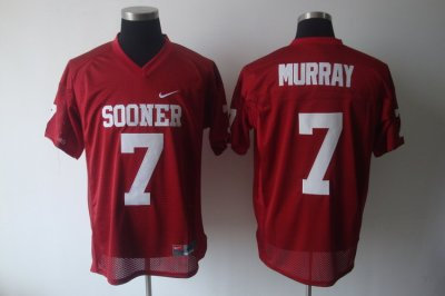 Sooners #7 DeMarco Murray Red Embroidered NCAA Jersey