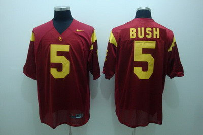 Trojans #5 Reggie Bush Red Embroidered NCAA Jersey Trojans #5 Reggie Bush Red Embroidered NCAA Jersey
