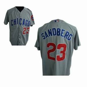 jerseys Chicago Cubs 23 Sandberg Grey