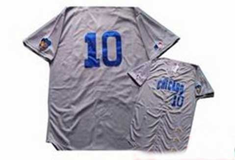 MLB Majestic Chicago Cubs 10 Ronald Santo Grey Baseball Jersey MLB Majestic Chicago Cubs 10 Ronald Santo Grey Baseball Jersey