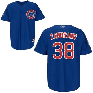 Chicago Cubs 38 Carlos Zambrano blue