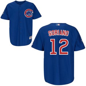 Chicago Cubs 12 Alfonso Soriano blue Chicago Cubs 12 Alfonso Soriano blue