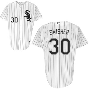 Chicago White Sox 30 white Nick Swisher Home Chicago White Sox 30 white Nick Swisher Home