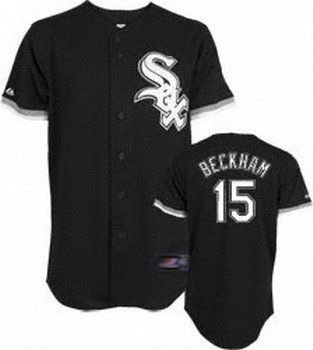 Chicago White Sox 15 Gordon Beckham Black JerseyS 2009