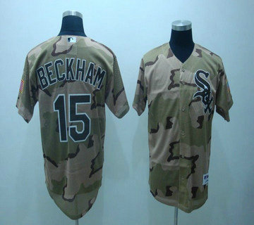 Chicago White Sox 15# Beckham camo jerseys Chicago White Sox 15# Beckham camo jerseys