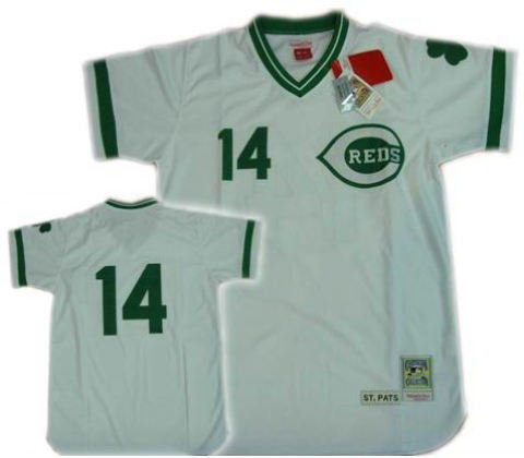 Cincinnati Reds 14 pete rose White mitchellandness