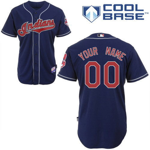 Cleveland Indians Personalized custom Blue Jersey Cleveland Indians Personalized custom Blue Jersey