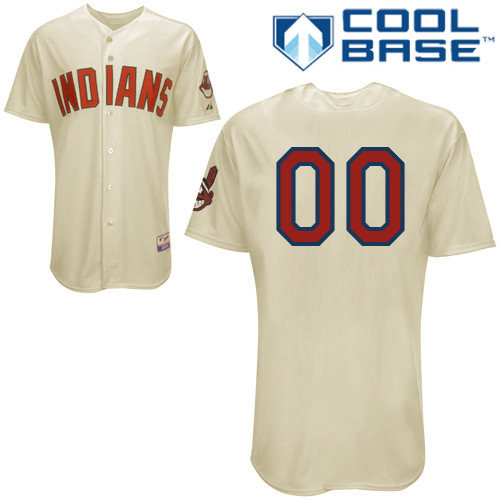 Cleveland Indians Personalized custom Cream Jersey Cleveland Indians Personalized custom Cream Jersey